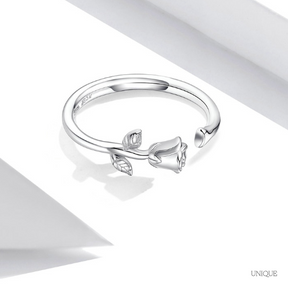 Anillo de Rosa en Plata 925
